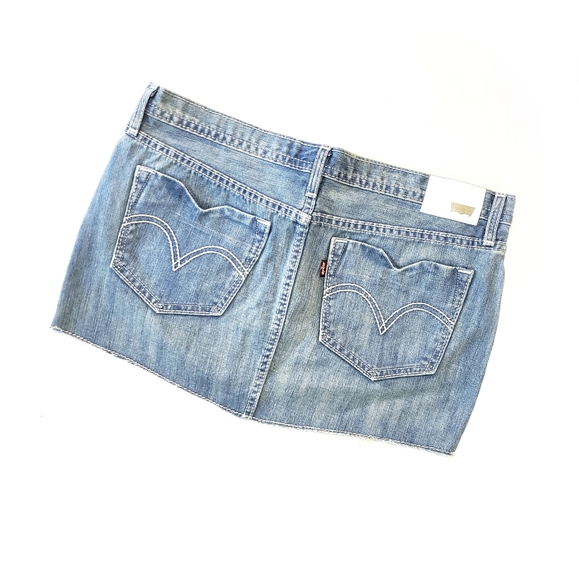 Levi's Adult White Label Import Mini Jean Skirt - Picture 1 of 7